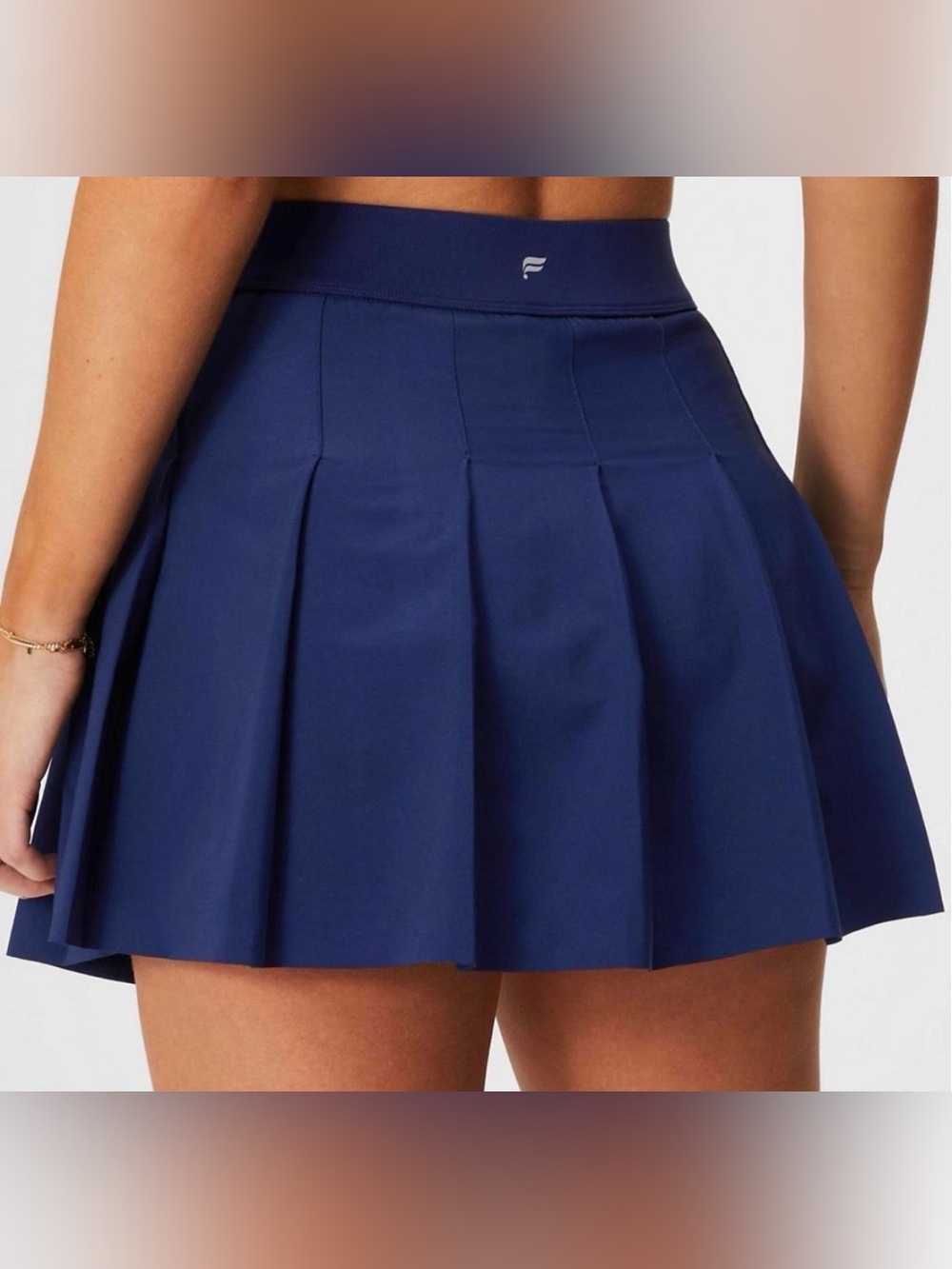 Fabletics Navy Pleated Skater Tennis Skirt